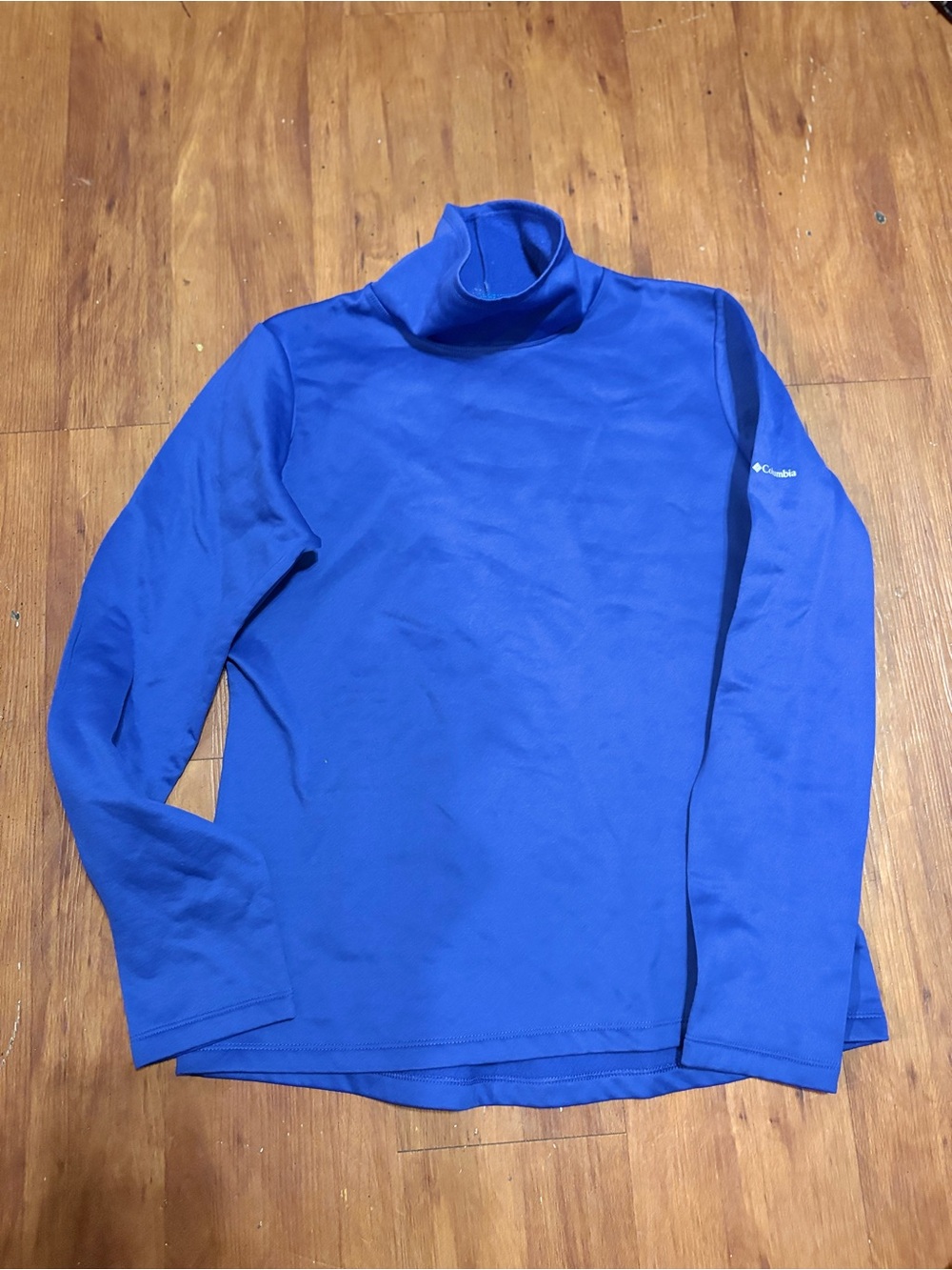 Columbia Royal Blue Turtleneck Performance Top